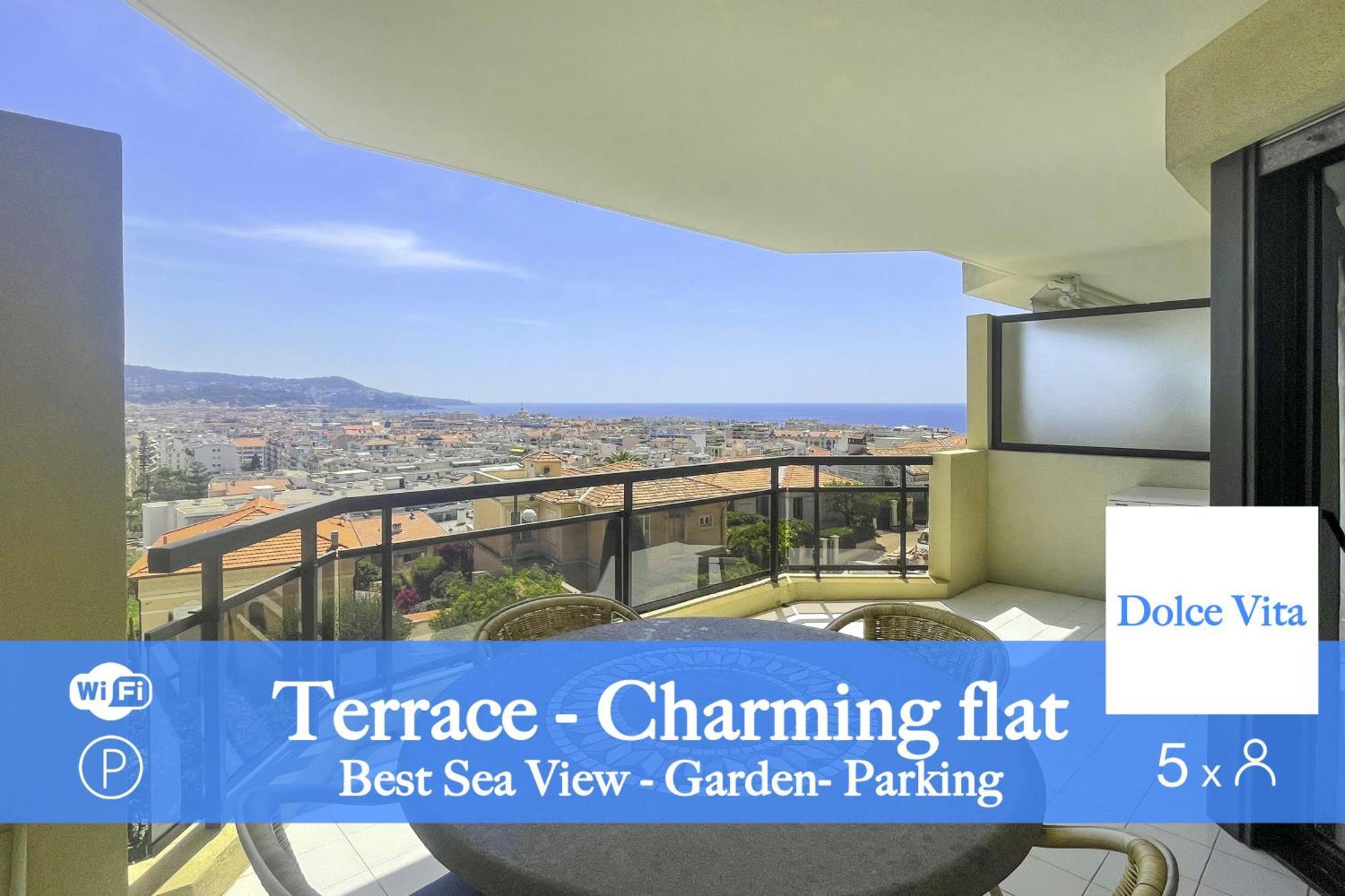 La Dolce Vita 5 Pers Parking Terrazza Nice